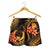 Pohnpei Micronesian Women Shorts - Gold Plumeria - Polynesian Pride