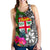 Fiji Women Racerback Tank - Turtle Plumeria Banana Leaf - Polynesian Pride