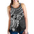 Fiji Polynesian Women's Racerback Tank - White Turtle - Polynesian Pride