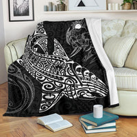 Shark Polynesian Blanket - Polynesian Tattoo Black - Polynesian Pride