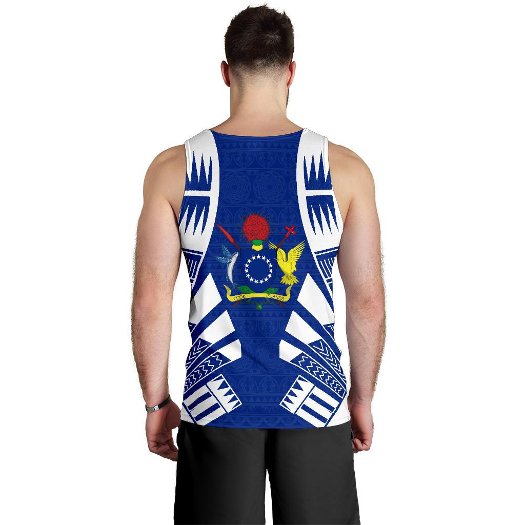 Cook Islands Men Tank Top - Polynesian Tattoo Flag - Polynesian Pride