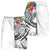 Guam Polynesian Men's Shorts - Summer Plumeria (White) - Polynesian Pride