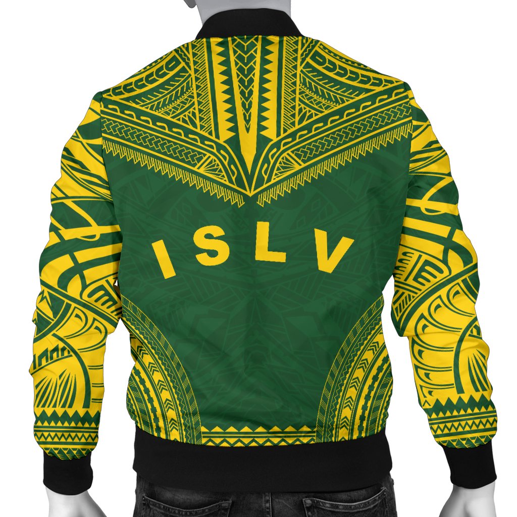 Society Islands Flag Polynesian Chief Men's Bomber Jacket - Polynesian Pride