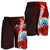 Federated States Of Micronesia Polynesian Custom Personalised Men's Shorts - Coat Of Arm With Hibiscus - Polynesian Pride