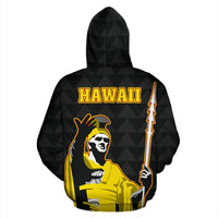 Hawaiian King Guardian Zip up Hoodie - Polynesian Pride