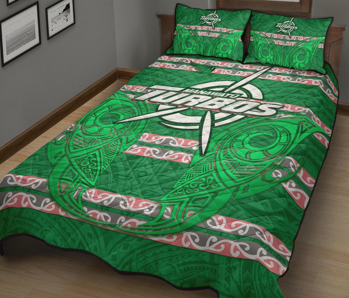 Manawatu Turbos Quilt Bed Set Maori Vibes - Polynesian Pride