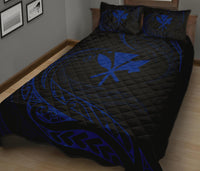 Kanaka Quilt Bed Set - Blue - Frida Style - Polynesian Pride