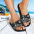 Marshall Islands Slide Sandals - Turtle Hibiscus Pattern Black - Polynesian Pride