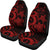 Fiji Polynesian Car Seat Covers - Red Tentacle Turtle Crest - Polynesian Pride