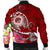 FSM Custom Personalised Men's Bomber Jacket - Turtle Plumeria (Red) - Polynesian Pride