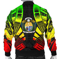 Nauru Men Bomber Jackets - Polynesian Tattoo Reggae - Polynesian Pride