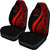 Chuuk Car Seat Covers - Red Polynesian Tentacle Tribal Pattern - Polynesian Pride