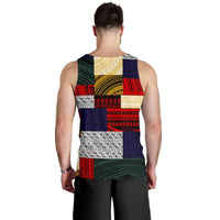 Polynesian Men's Tank Top - Design Retro Patchwork - Polynesian Pride