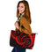 New Zealand Maori Mangopare Large Leather Tote Polynesian - Red - Polynesian Pride