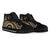 Vanuatu High Top Canvas Shoes - Gold Tentacle Turtle - Polynesian Pride