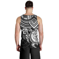 Yap Polynesian Tank Top (Men) - White Turtle - Polynesian Pride