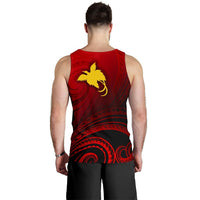 Papua New Guinea Custom Personalised Men's Tank Top - Raggiana Bird of Paradise Polynesian Patterns - Polynesian Pride