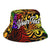 Samoa Custom Personalised Bucket Hat - Rainbow Polynesian Pattern - Polynesian Pride