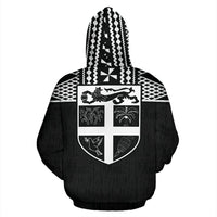 Fiji Polynesian Hoodie Black - Polynesian Pride