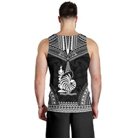 New Caledonia Men's Tank Top - Polynesian Chief Black Version - Polynesian Pride