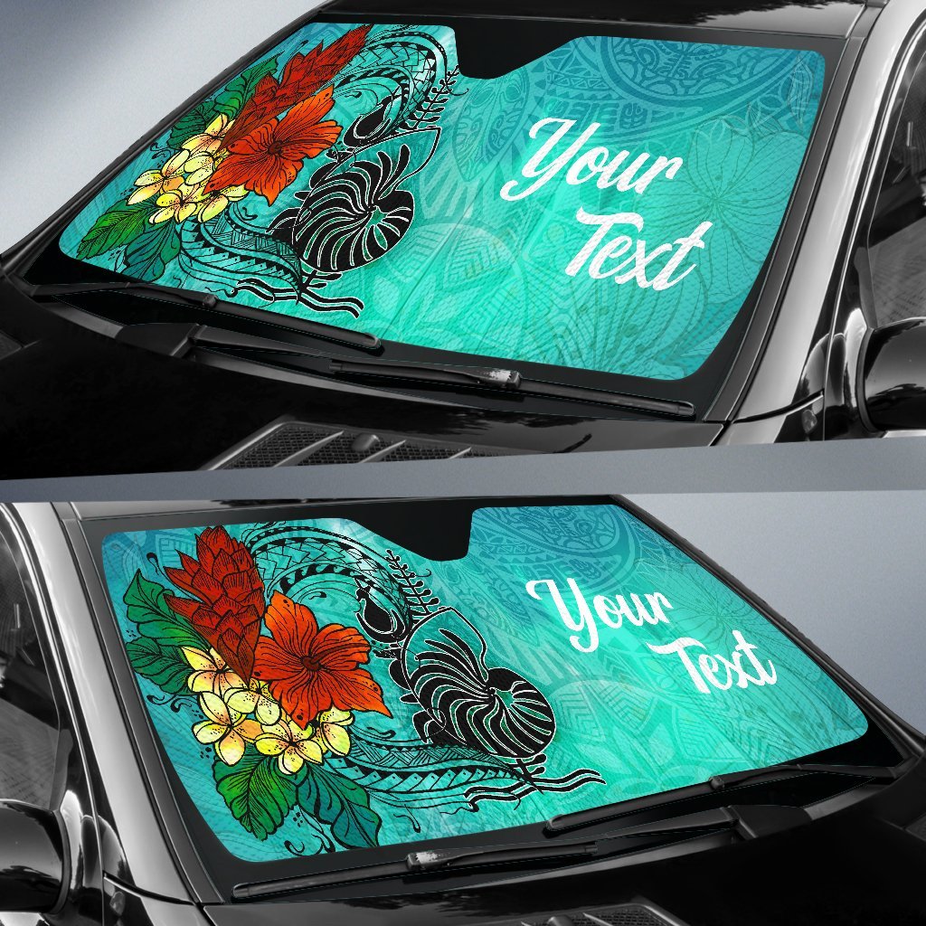 New Caledonia Auto Sun Shade - Tropical Flowers Style - Polynesian Pride