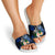 Kosrae Micronesia Slide Sandals - Turtle With Plumeria Flowers - Polynesian Pride