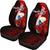 Philippines Polynesian Car Seat Covers - Coat Of Arm With Hibiscus - Polynesian Pride