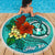 Northern Mariana Islands Beach Blanket - Custom Personalised Tropical Flowers Style - Polynesian Pride