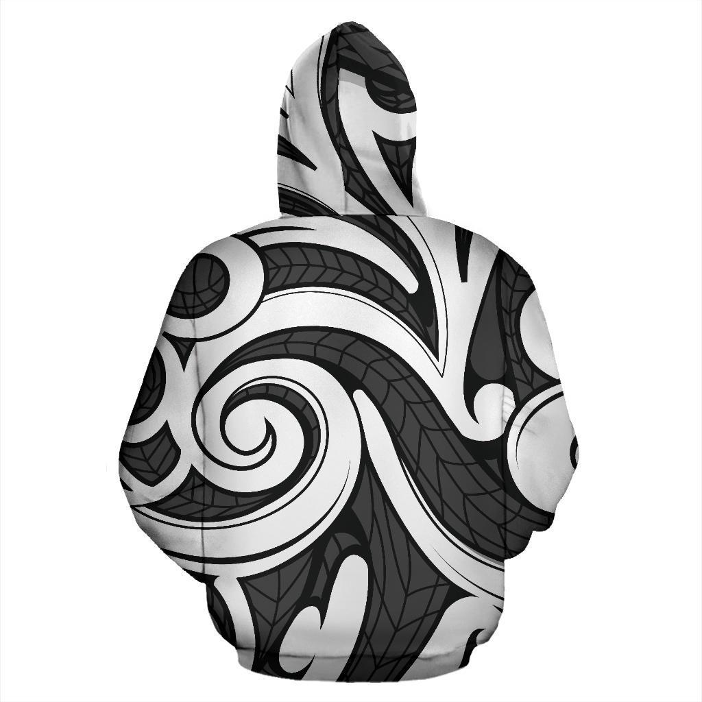 Hawaii Hoodie Polynesian Maori Ethnic Ornament Gray Pullover - Polynesian Pride