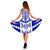 Micronesian Women's Dress - Micronesian Tattoo Blue Design - Polynesian Pride