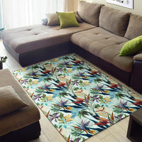 Tropical Flower, Plant And Leaf Pattern Rug - Polynesian Pride