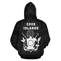 Cook Islands Flag Coat of Arms Polynesian Zip up Hoodie 01 - Polynesian Pride