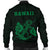 Hawaii Kakau Polynesian Anchor Map Men's Bomber Jacket - Green - Polynesian Pride