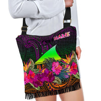 Tokelau Personalised Crossbody Boho Handbag - Summer Hibiscus - Polynesian Pride