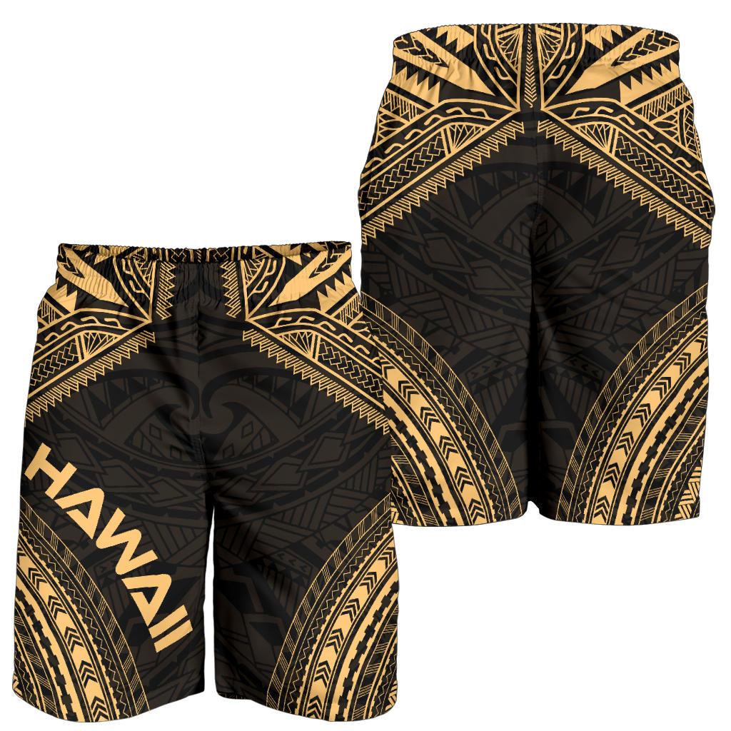 Hawaii Men's Shorts - Polynesian Chief Gold Version - Polynesian Pride