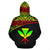 Hawaii Custom Zip up Hoodie Turtle Reggae Curve Version - Polynesian Pride