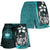 Samoa Polynesian Women's Shorts Turquoise - Turtle With Hook - Polynesian Pride