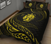 Solomon Quilt Bed Set - Yellow - Frida Style - Polynesian Pride