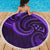 New Zealand Maori Mangopare Beach Blanket Polynesian - Purple - Polynesian Pride