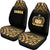 Samoa Car Seat Covers - Samoa Coat Of Arms Polynesian Tattoo Fog Gold - Polynesian Pride