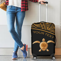 Turtle Custom Personalised Luggage Covers - Polynesian Gold Curve Style - Polynesian Pride