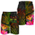 Fiji Polynesian Men's Shorts - Hibiscus and Banana Leaves - Polynesian Pride