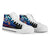 American Samoa Custom Personalised High Top Shoes Blue - Vintage Tribal Mountain - Polynesian Pride