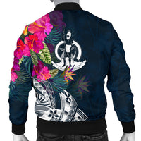 Vanuatu Polynesian Men's Bomber Jacket - Summer Vibes - Polynesian Pride