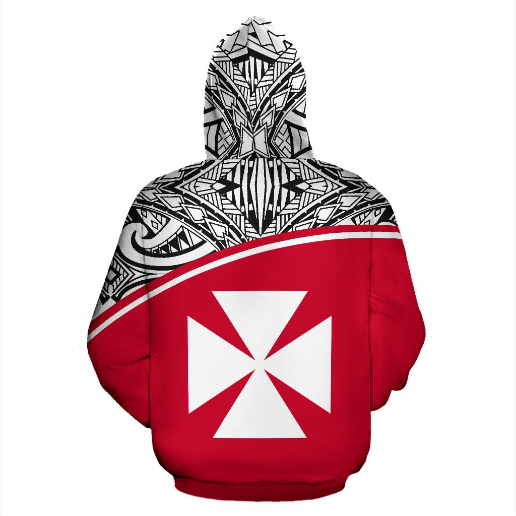 Wallis and Futuna Polynesian Hoodie Red - Polynesian Pride