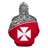 Wallis and Futuna Polynesian Hoodie Red - Polynesian Pride