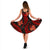 Samoa Polynesian Midi Dress - Red Plumeria - Polynesian Pride