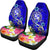 Tonga Car Seat Covers - Turtle Plumeria (Blue) - Polynesian Pride