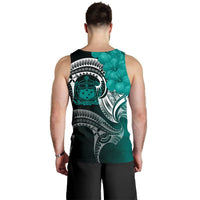 Samoa Men's Tank Top - Samoa Seal Wave Style (Green) - Polynesian Pride