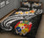 Tonga Quilt Bed Set - Tonga Seal Polynesian Patterns Plumeria (Black) - Polynesian Pride